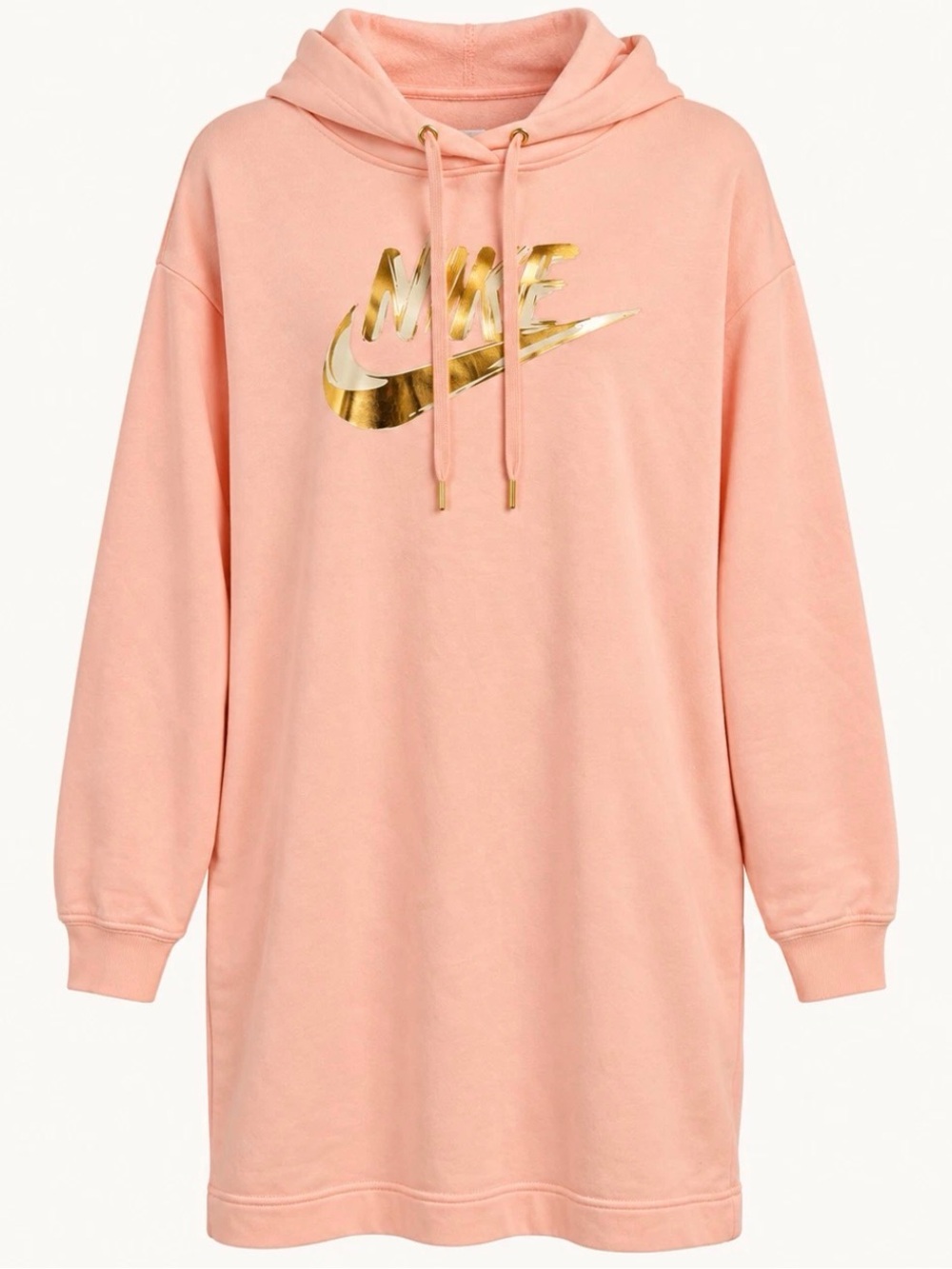 Nike Sportswear Rally Metallic Logo Hoodie Dress | Women’s XL